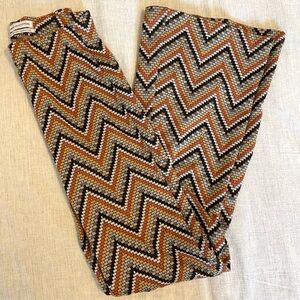 Urban Outfitters - Multicolor Geometric Chevron Flare Pants - Size P/S